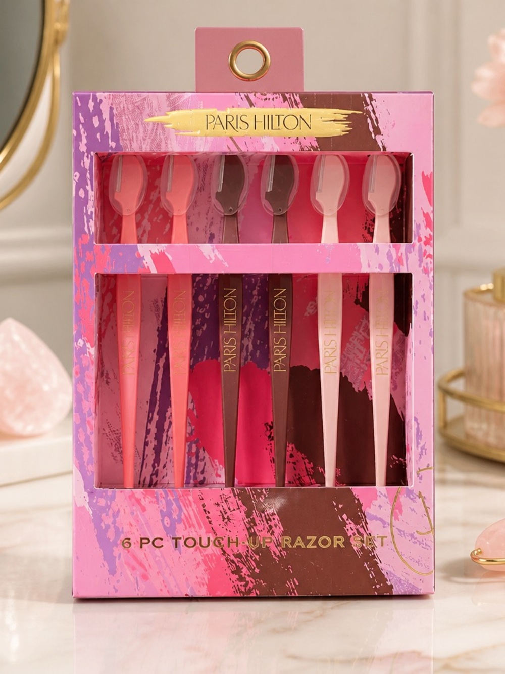 Paris Hilton 6-Piece Touch-Up Razor Set New